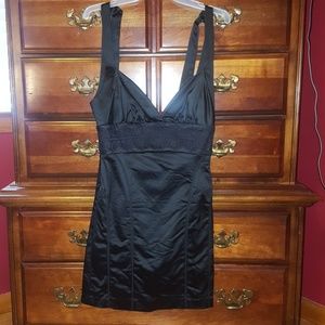 Bebe Halter Deep V dress